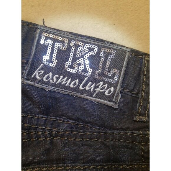 TKL Kosmo Lupo Mens Jeans Clubwear Black Sizes 30 - Picture 3 of 16